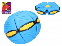 Flat Ball - Hoď disk, chyť míč! plast 22cm 4 barvy na kartě 22x27x5,5cm