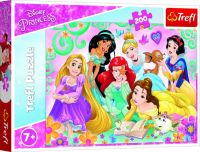 Puzzle Šťastný svět princezen/Disney Princess 200 dílků 48x34cm v krabici 33x23x4cm Trefl