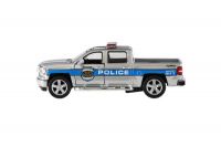 Auto Kinsmart Chevrolet 2014 Silverado Policie/Hasič kov/plast 13cm na zpětné nat. 2 barvy 12ks box Teddies