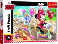 Puzzle Minnie na pláži/Disney Minnie 200 dílků 48x34cm v krabici 33x23x4cm Trefl