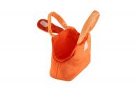 Pes/Pejsek v kabelce/tašce oranžové plyš 19x17cm v sáčku Teddies