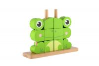Skládanka Žába dřevo 17ks v krabici 23x19x6,5cm 18m+ Teddies