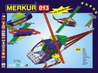 Stavebnice MERKUR 013 Vrtulník 10 modelů 222ks v krabici 26x18x5cm Merkur Toys