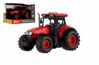 Traktor Zetor plast 9x14cm na setrvačník na bat. se světlem se zvukem v krabici 18x12x10,5cm Teddies