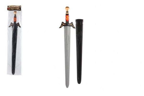 Meč rytířský s pouzdrem plast 70cm v sáčku Teddies