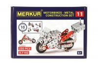 Stavebnice MERKUR 011 Motocykl 10 modelů 230ks v krabici 26x18x5cm Merkur Toys