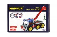 Stavebnice MERKUR 012 Odtahové vozidlo 10 modelů 217ks v krabici 26x18x5cm Merkur Toys