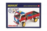 Stavebnice MERKUR 4 40 modelů 602ks 2 vrstvy v krabici 36x26,5x5,5cm Merkur Toys