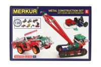 Stavebnice MERKUR 8 130 modelů 1405ks 5 vrstev v krabici 54x36,5x8,5cm Merkur Toys