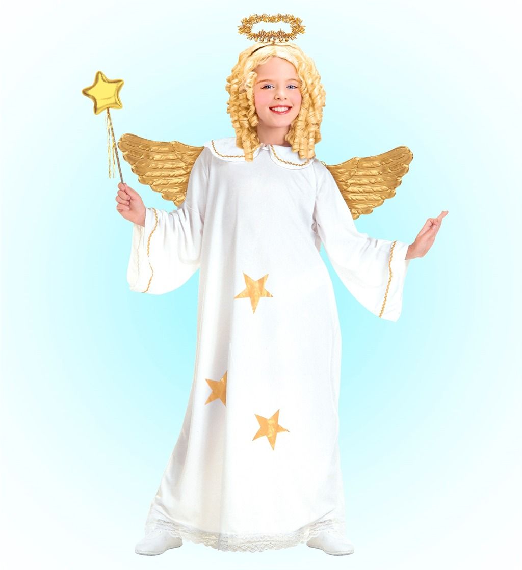 Kostým anděl 4-5 let svatozář Epline