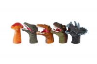 Maňásek prstový dinosauři 5ks guma 6cm na kartě 16,5x20cm Teddies