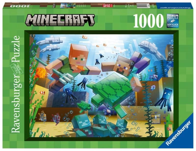 Minecraft 1000 dílků puzzle Ravensburger