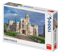 Puzzle Zámek Hluboká 66x47cm 1000 dílků v krabici 32x23x7cm Dino