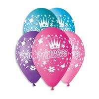 Balonek/Balonky nafukovací princezny 12'' průměr 30cm 5ks v sáčku Smart Balloons