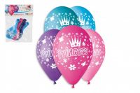 Balonek/Balonky nafukovací princezny 12'' průměr 30cm 5ks v sáčku Smart Balloons