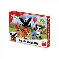 Piknik a Oslava 2v1 Králíček Bing dětské společenské hry v krabici 33,5x23x3,5cm Dino