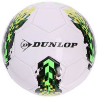 Míč fotbalový Dunlop nafouknutý 20cm 3 barvy vel. 5 v sáčku Teddies