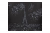 Škrabací obrázek barevný Eiffelova věž 75x52cm v tubě 6x54cm SMT Creatoys