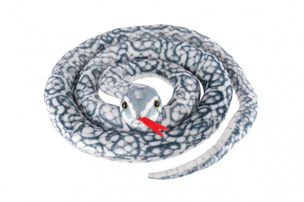 Had plyšový 200cm bílo-šedý Teddies