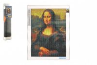 Diamantový obrázek Mona Lisa 40x30cm s doplňky v blistru 7x33x3cm SMT Creatoys