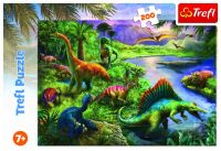 Puzzle Dinosauři 200 dílků 48x34cm v krabici 33x23x4cm Trefl