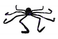 Pavouk velký plyš 125x9cm na baterie se světlem v sáčku 31x23x8cm karneval Teddies
