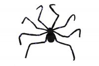 Pavouk velký plyš 125x9cm na baterie se světlem v sáčku 31x23x8cm karneval Teddies