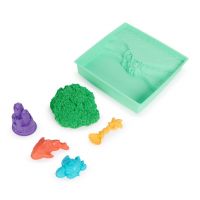 Kinetic sand krabice tekutého písku s podložkou zelená Spin Master