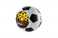 Bublifuk fotbalový míč s náplní plast 11cm na baterie v krabičce 13x14x13cm Teddies