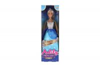 Panenka princezna Anlily plast 28cm modrá v krabici 10x32x5cm Teddies