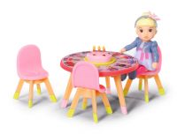 BABY born Minis Sada s narozeninovým stolem, židličkami a panenkou Zapf