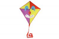 Drak létající klaun nylon 78x88cm v látkovém sáčku 11x90x2cm Teddies