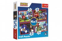 Puzzle 4v1 Sonic/Sonic The Hedgehog 28,5x20,5cm v krabici 28x28x6cm Trefl