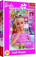 Puzzle Seznamte se s Barbie 100 dílků 41x27,5cm v krabici 19x29x4cm Trefl