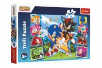 Puzzle Seznamte se se Sonicem/Sonic the Hedgehog 100 dílků 41x27,5cm v krabici 29x19x4cm Trefl