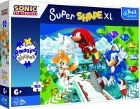 Puzzle Šťastný Sonic/Sonic The Hedgehog 160 XL Super Shape 60x40cm v krabici 40x27x6cm Trefl