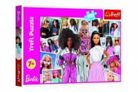 Puzzle Ve světě Barbie 200 dílků 48x34cm v krabici 33x23x4cm Trefl
