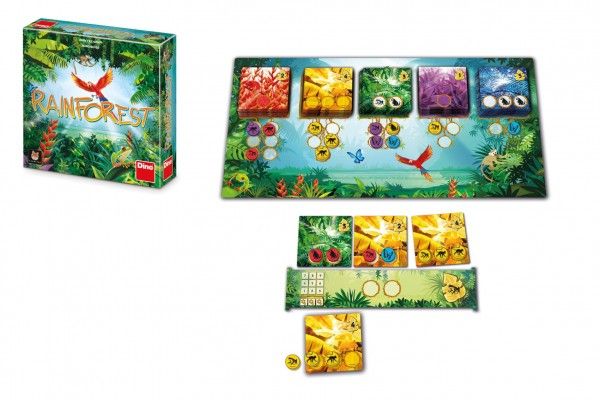 Rainforest rodinná společenská hra v krabici 24x24x5cm Dino