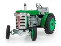 Traktor Zetor zelený na klíček kov 14cm 1:25 v krabičce Kovap