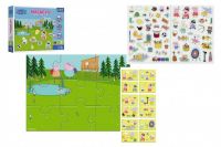 Magnetické puzzle Peppa a její zábava/Peppa Pig 12 dílků v krabici 28,5x22x5cm