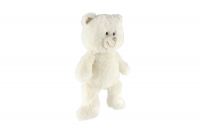 Snílek medvěd bílý plyš 40cm na baterie se světlem se zvukem v sáčku Teddies