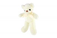 Medvěd/Medvídek s mašlí plyš 30cm bílý Teddies