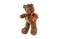 Medvěd/Medvídek s mašlí plyš 30cm hnědý Teddies