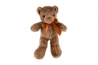 Medvěd/Medvídek s mašlí plyš 30cm hnědý Teddies