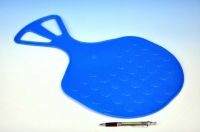 Kluzák Mrazík plast 58x35cm modrý boby saně kluzáky zimní sporty