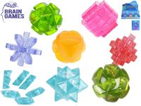 Brain Games diamant/puzzle 5cm 4druhy 4barvy na kartě 12ks v DBX