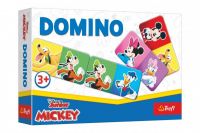 Domino papírové Mickey Mouse a přátelé 21 kartiček společenská hra v krabici 21x14x4cm Trefl