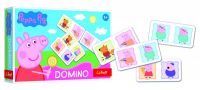 Domino papírové Prasátko Peppa/Peppa Pig 21 kartiček společenská hra v krabici 21x14x4cm Trefl