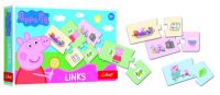 Hra Links skládanka Prasátko Peppa/Peppa Pig 14 párů vzdělávací hra v krabici 21x14x4cm Trefl
