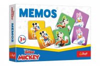 Pexeso papírové Mickey Mouse společenská hra 30 kusů v krabici 21x14x4cm Trefl